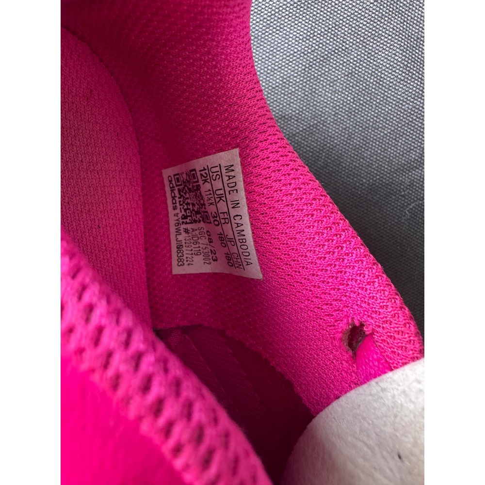 Adidas Kids Pink Soccer Cleats Youth Size 12K Bright Pink FG Cleats - Picture 6 of 7